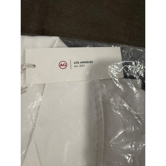 AG Los Angeles White Short-Sleeve Button-Up Shirt M 100% Cotton Made In India - Picture 7 of 7